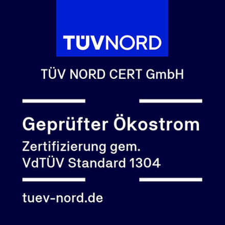 TÜV NORD - Geprüfter Ökostrom - 1304